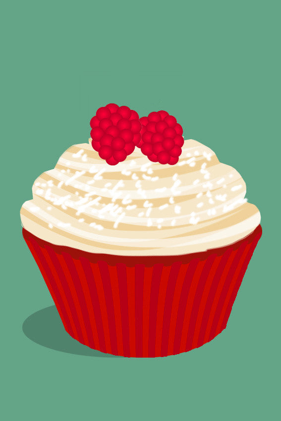 Raspberry and White Chocolate Cupcake